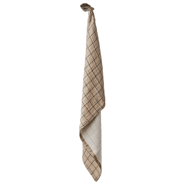 Elsa Kökshandduk Beige/Svart