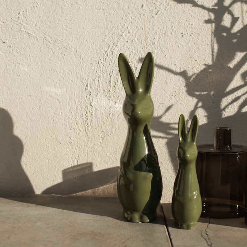 Swedish Rabbit Large Shiny Green DBKD