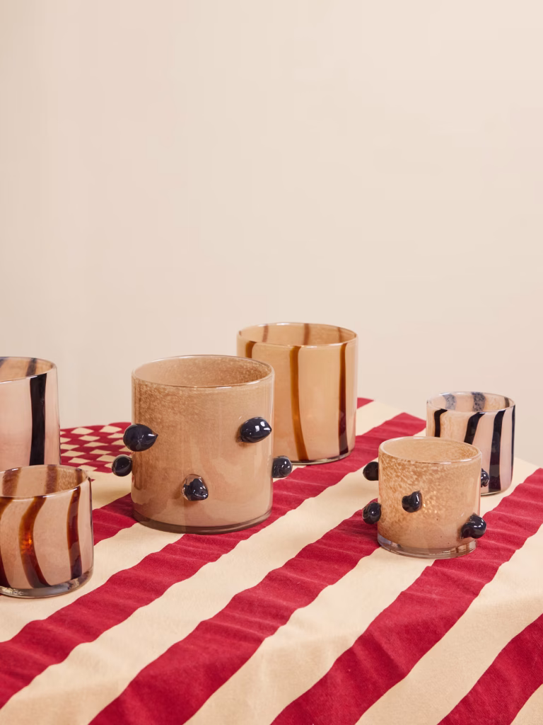 Candle Holder Arlo Beige/Black