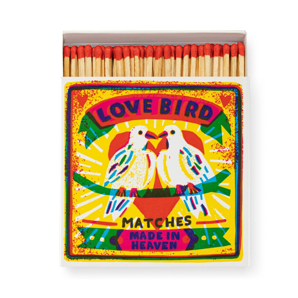 Love Birds by the Printed Peanut Matchbox