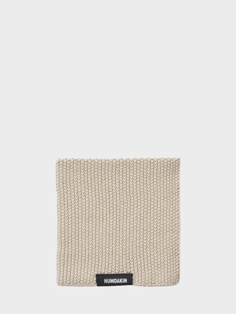 Knitted Dishcloth Light Stone