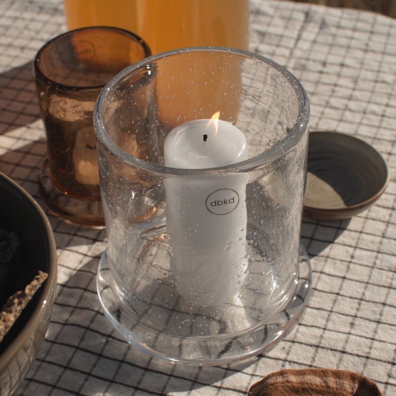Bubble Candle Holder Clear