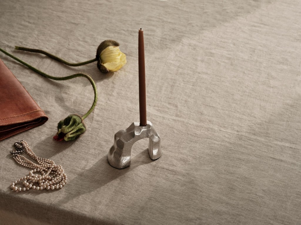 Lumos Candle Holder Silver Finish