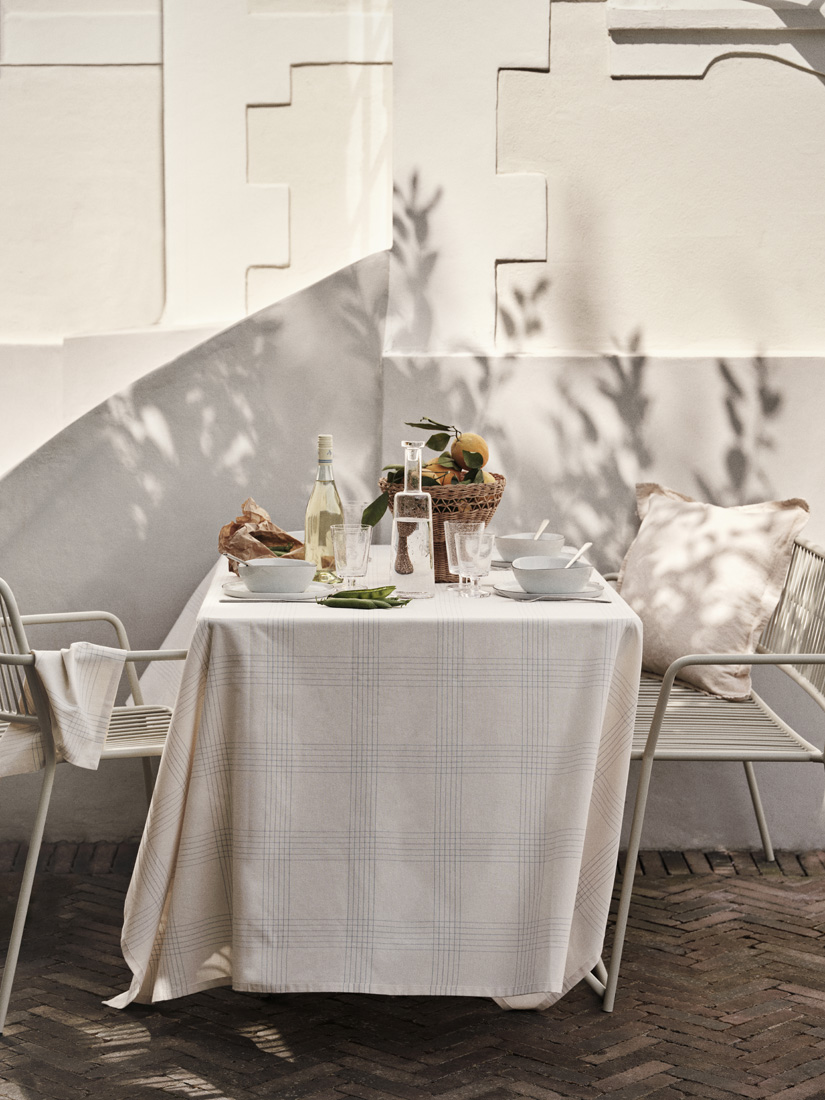 Alice Tablecloth Dusty Blue/Natural - Bild 2