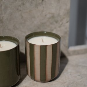 Burn Doftljus Stripe Green DBKD