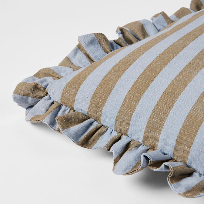 Ina Cushion Cover Dusty Blue/Brown Kelp - Bild 4