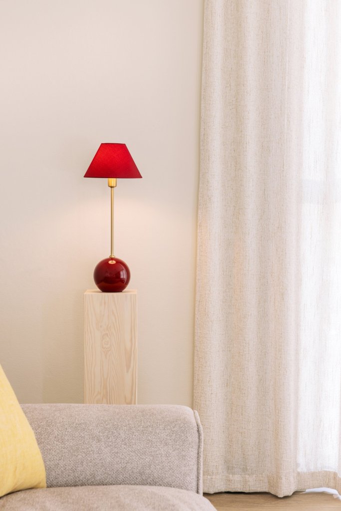 Bordslampa Iris 20 Burgundy