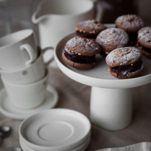 Kaffekopp med Fat Porslin Vanilj ERNST