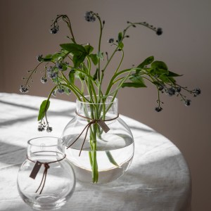 Glasvas/lykta Rund D9 H10 cm Clear ERNST