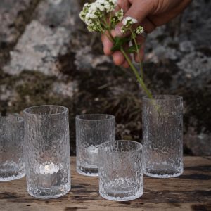 Vas/ljuslykta Mönstrat Glas ERNST