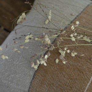 Kuddfodral 50x50cm Halvlinne Kola/natur Ernst