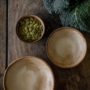 Skål brun/natur botten