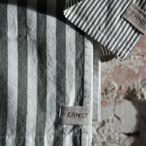 Kökshandduk 47x70 salvia/vit bred rand