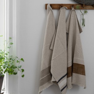 Kökshandduk 47x70 natur/beige/vit