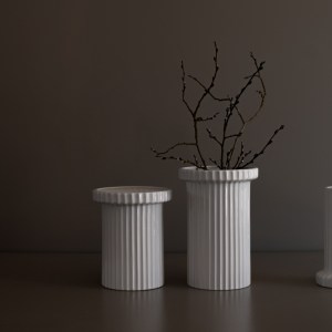 Stripe Pot Shiny White DBKD